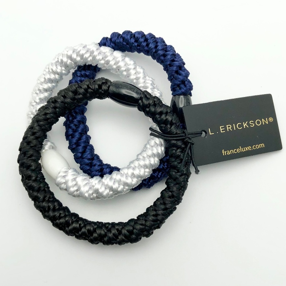 Grab And Go Ponytail Holders L. Erickson Scrunchie Hair Ties NEW
